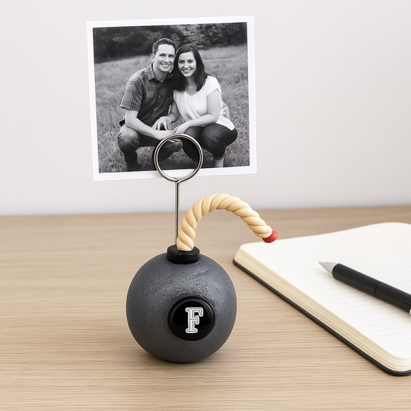 Handmade F-Bomb Paperweight & Photo Holder – Funny Polymer Clay Desk Gift - Picture 2 of 16